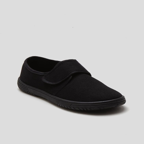 black velcro pumps